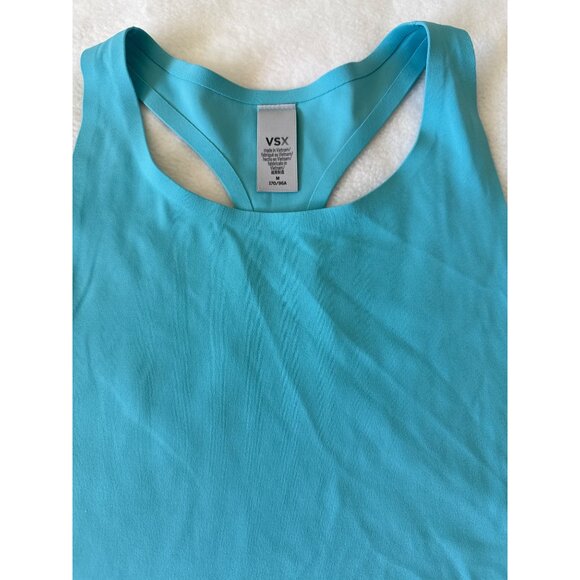 Victoria’s Secret VSX Medium Sport Racerback Tank Top Workout Activewear Teal - Picture 3 of 6